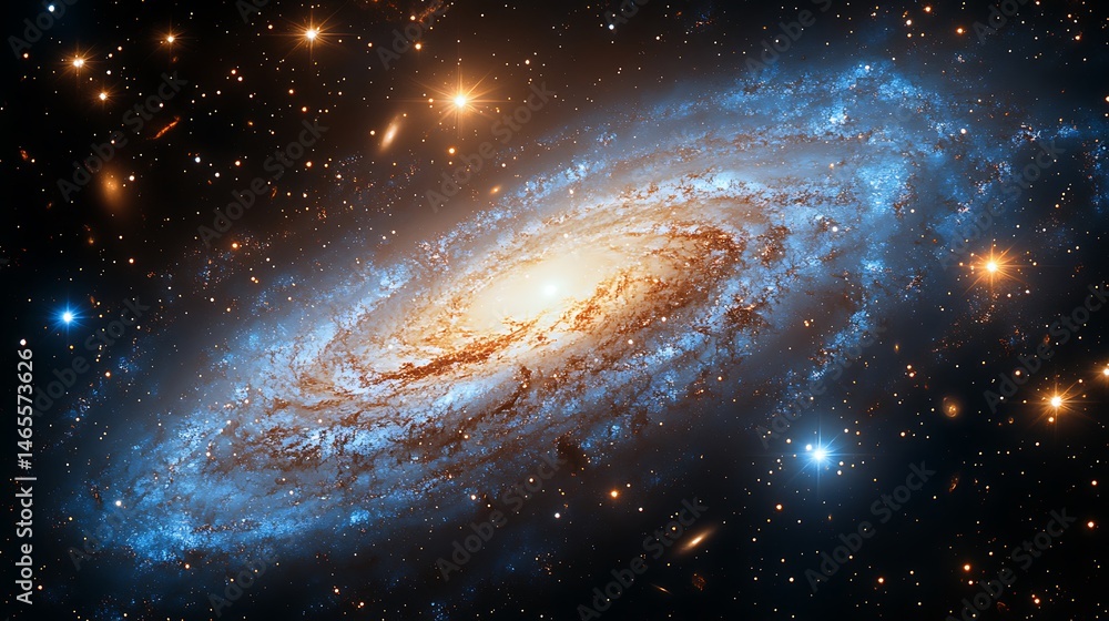 Obraz premium Luminous black hole energy space vortex high resolution hd background