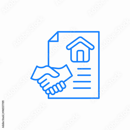 agreement document icon sign vector