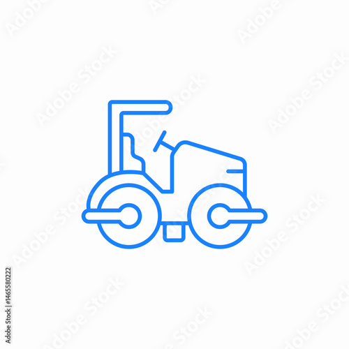 construction vehicle icon sign vector