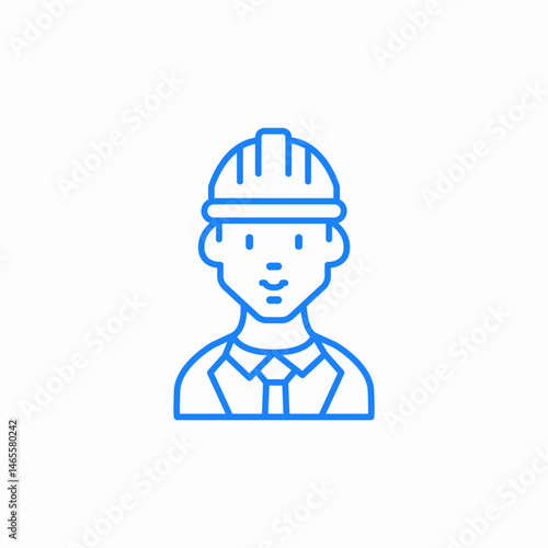 construction worker icon sign vector