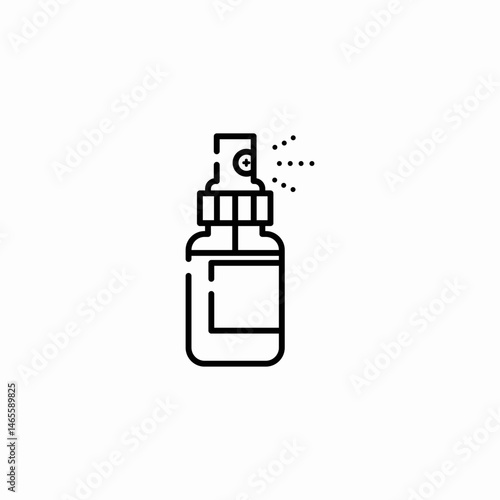 nasal spray icon sign vector