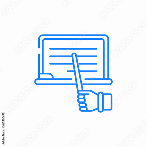 online tutorial icon sign vector