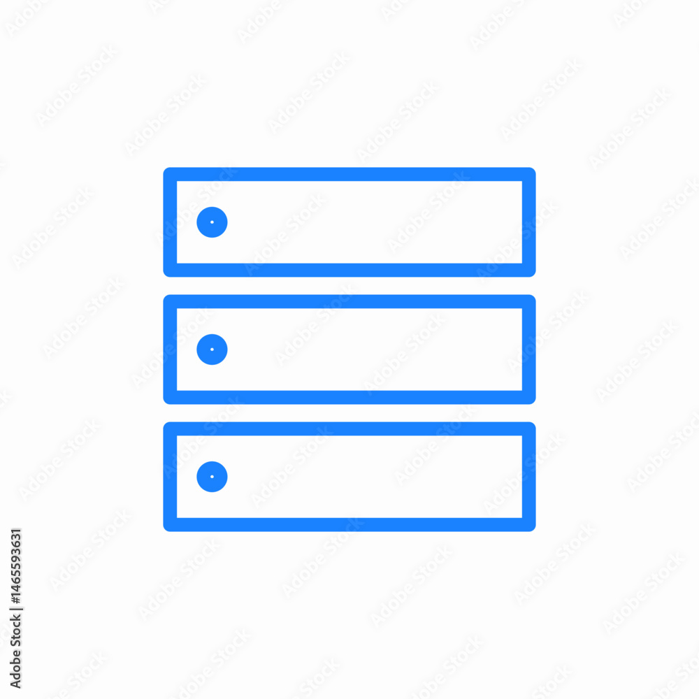 server stack icon sign vector server stack icon sign vector