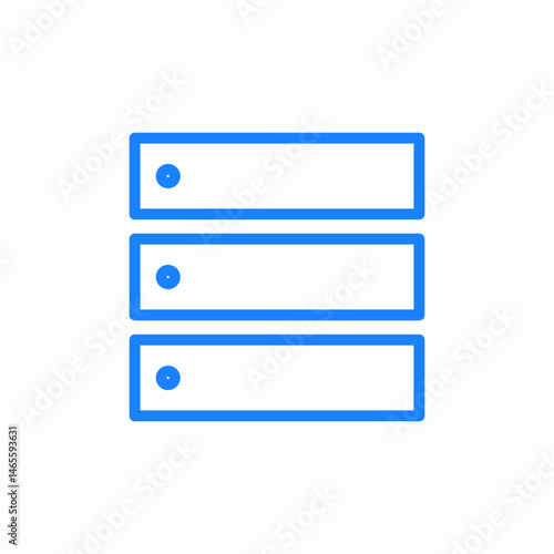 server stack icon sign vector