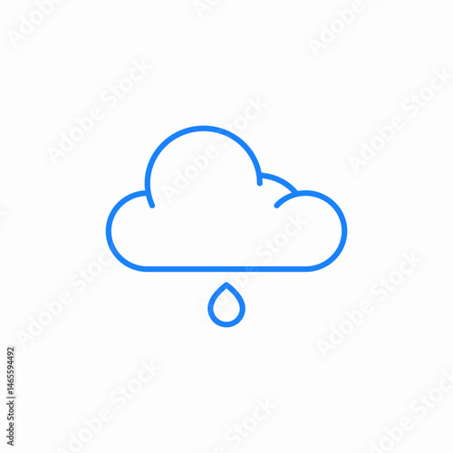 smallest rain icon sign vector