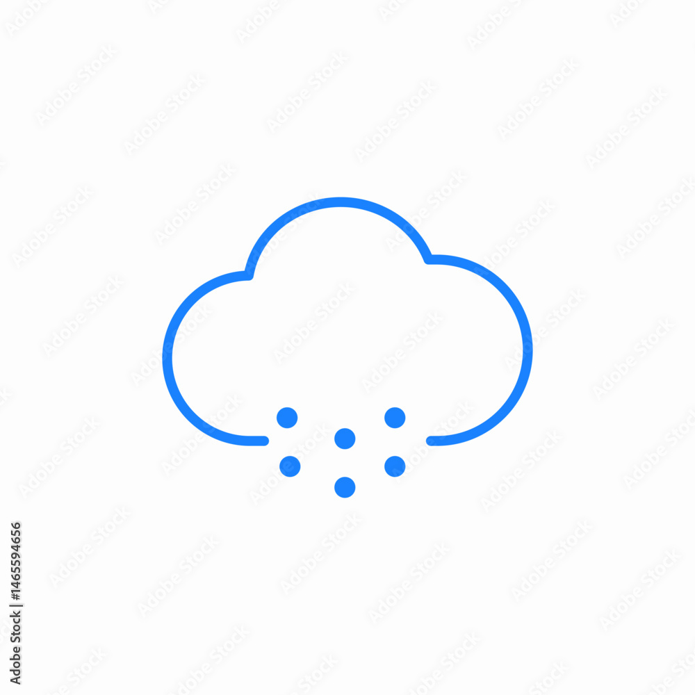 snowy cloud icon sign vector snowy cloud icon sign vector