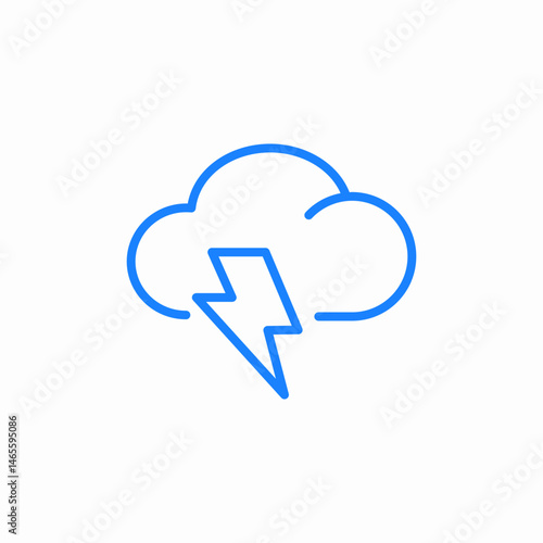storm cloud icon sign vector