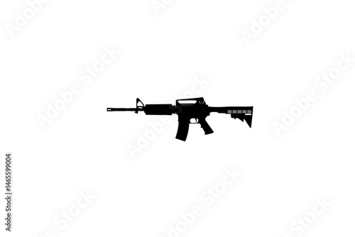 Modern Assault Rifle Vector Design