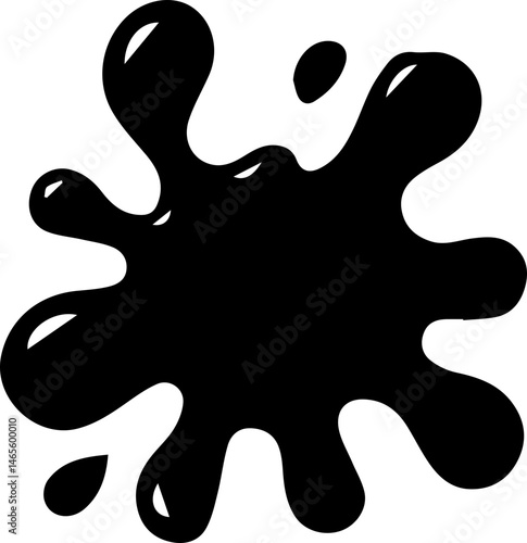 Minimal ink shape defined by sparse and intentional strokes that form a subtle abstract mark.