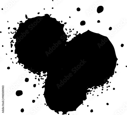 Photography Ink heart shape with staggered marks, giving a sense of unevenness or depth