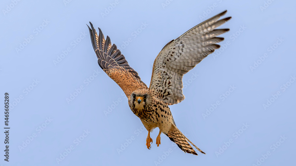 Fototapeta premium Common Kestrel flying in air