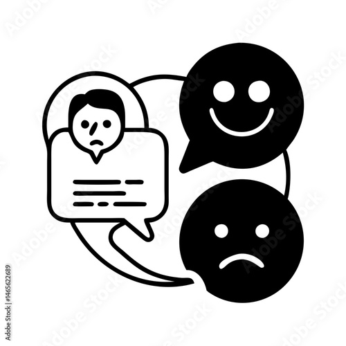 Social media feedback loop illustrating the influence of online sentiments on a person