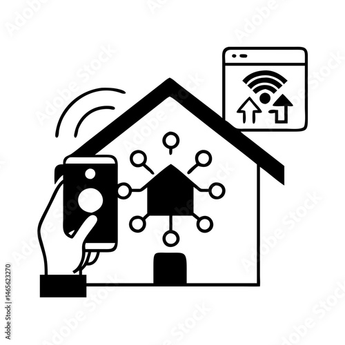 Smart Home Automation System Controlled by a Mobile App and Connected Online