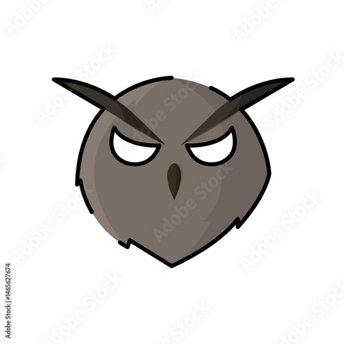 Isolated owl icon halloween illustration