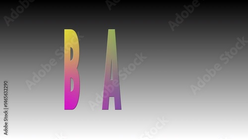 The background of Balinese writing with beautiful colorful gradations disappears one by one from the back.
