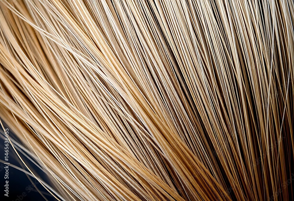 Obraz premium close up view of a long blonde hair