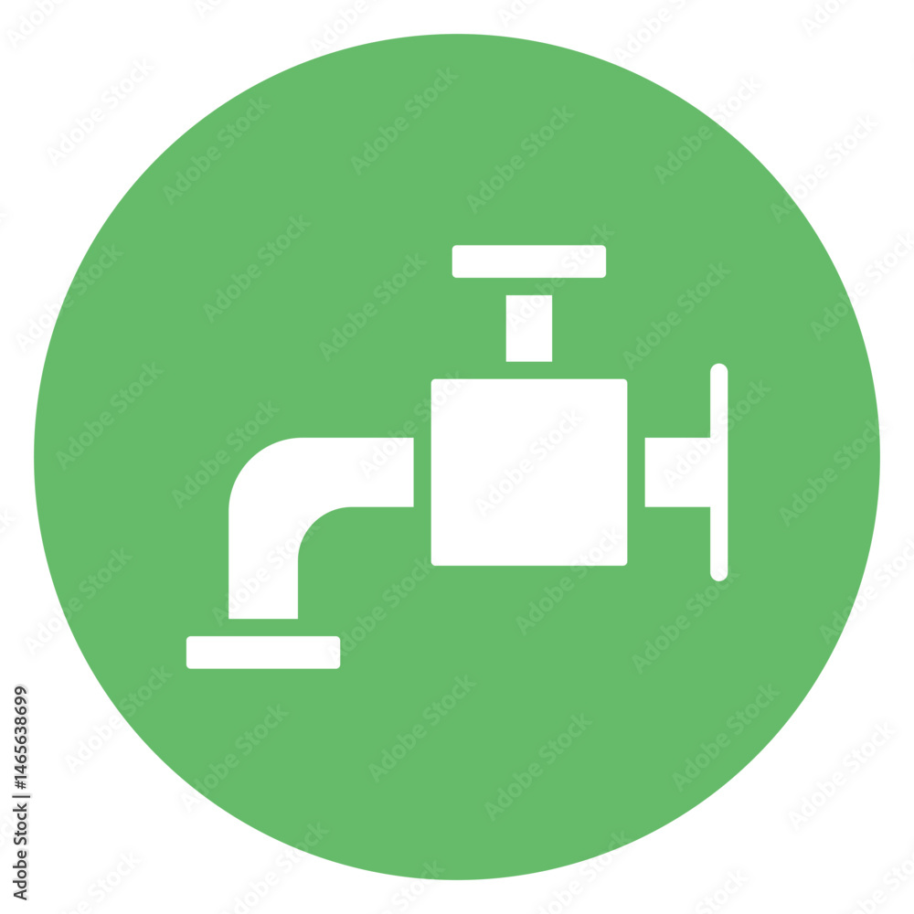 Bold Glyph Faucet Circle Icon Bold Glyph Faucet Circle Icon