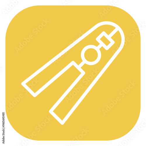 Minimalist Line Art Clothes Pin Rounded Square Icon