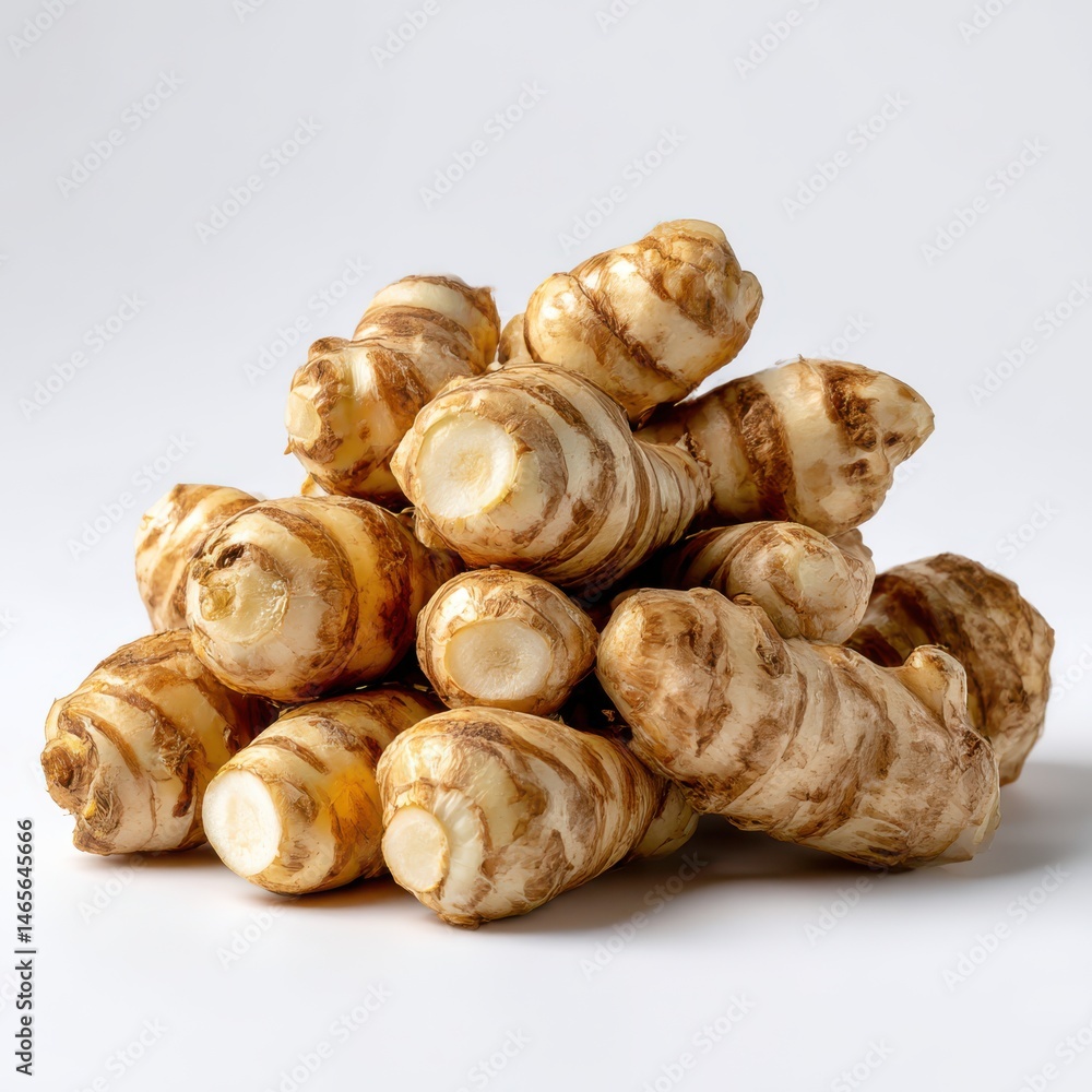 Sunchokes jerusalem artichokes tubers harvest vegetables ingredient Sunchokes jerusalem artichokes tubers harvest vegetables ingredient