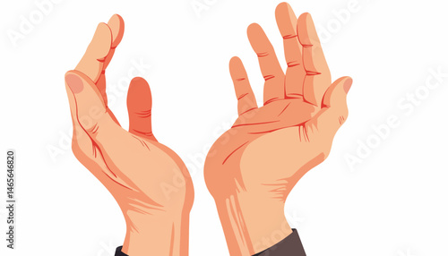 Elderly hands expressing vulnerability in gentle pose, human connection