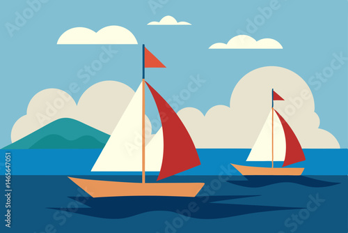 ship on the sea