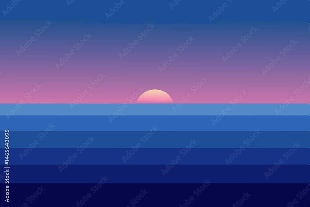 Fototapeta premium sunset over the sea