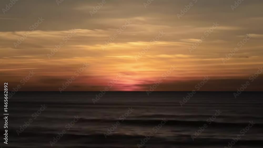 Golden ocean sunrise nature scene with beautiful clouds and sea water horizon view photo Golden ocean sunrise nature scene with beautiful clouds and sea water horizon view photo