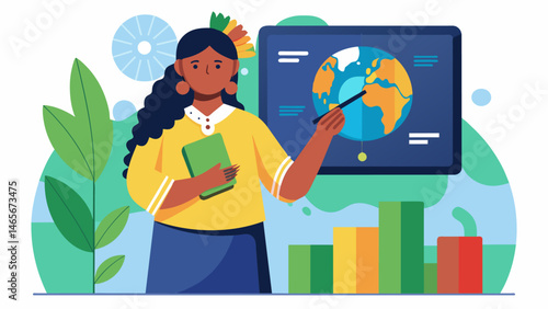 A cultural studies professor presents their latest research outlining how data analysis has helped shed light on the impact of climate change on indigenous cultures around the. Vector illustration