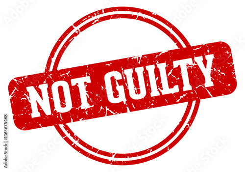 not guilty stamp