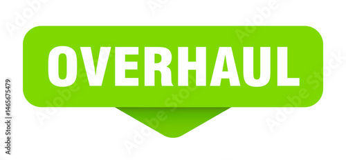 overhaul sticker. overhaul sign on transparent background