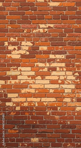 Timeworn Brick Wall: Rustic Texture, Warm Hues