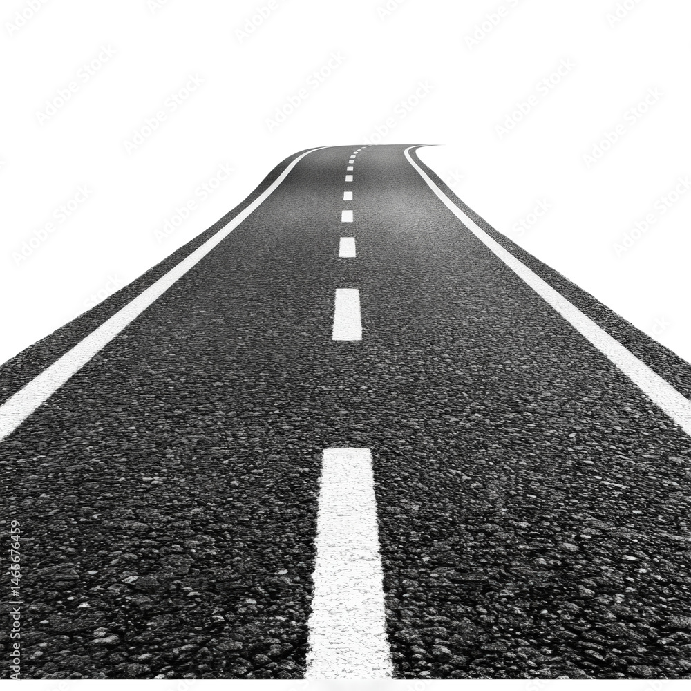 custom made wallpaper toronto digitalWinding road journey open landscape minimal environment aerial view isolated on transparent background