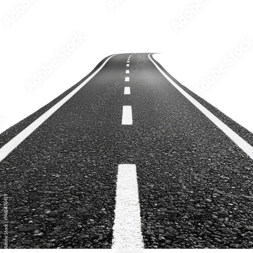 Wallpaper Mural Winding road journey open landscape minimal environment aerial view isolated on transparent background Torontodigital.ca