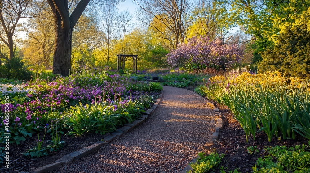 Naklejka premium Lively Equinox Blooming with Natural Renewal