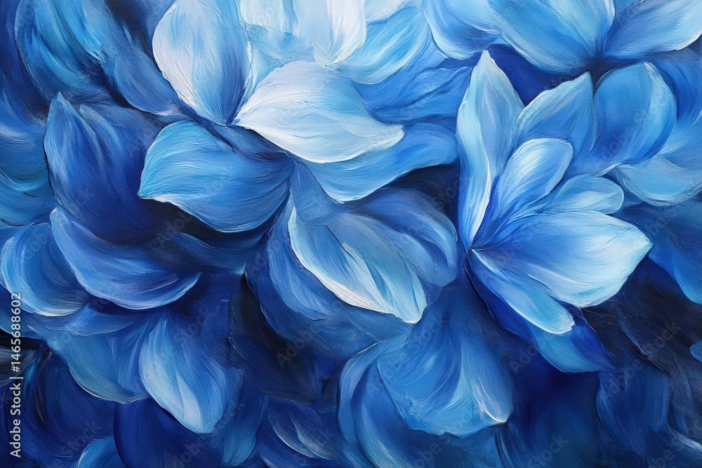 Close-up view of textured blue flower petals. Close-up view of textured blue flower petals.