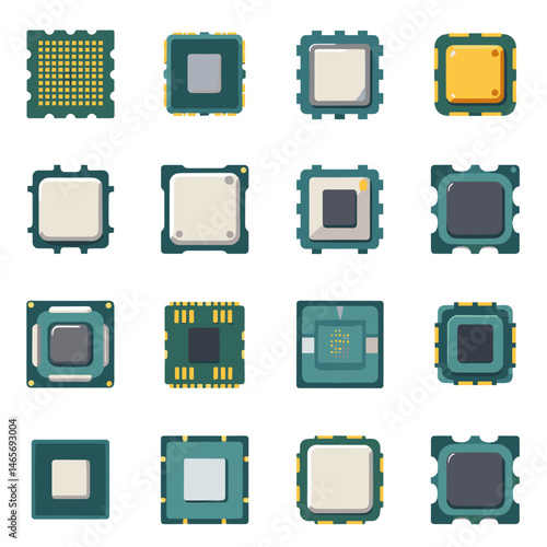 Flat vector illustrations of diverse office workers in business attire at desks and presentations (8)