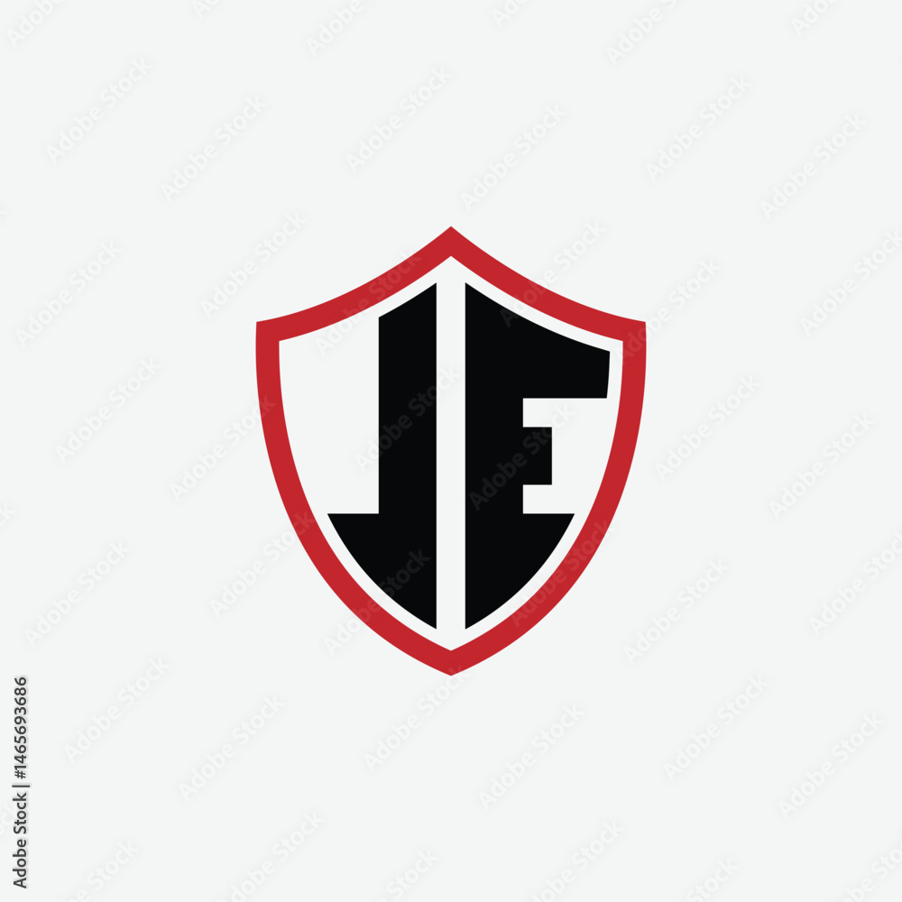 712 shield logo shape letter alphabet educational learning J E 712 shield logo shape letter alphabet educational learning J E