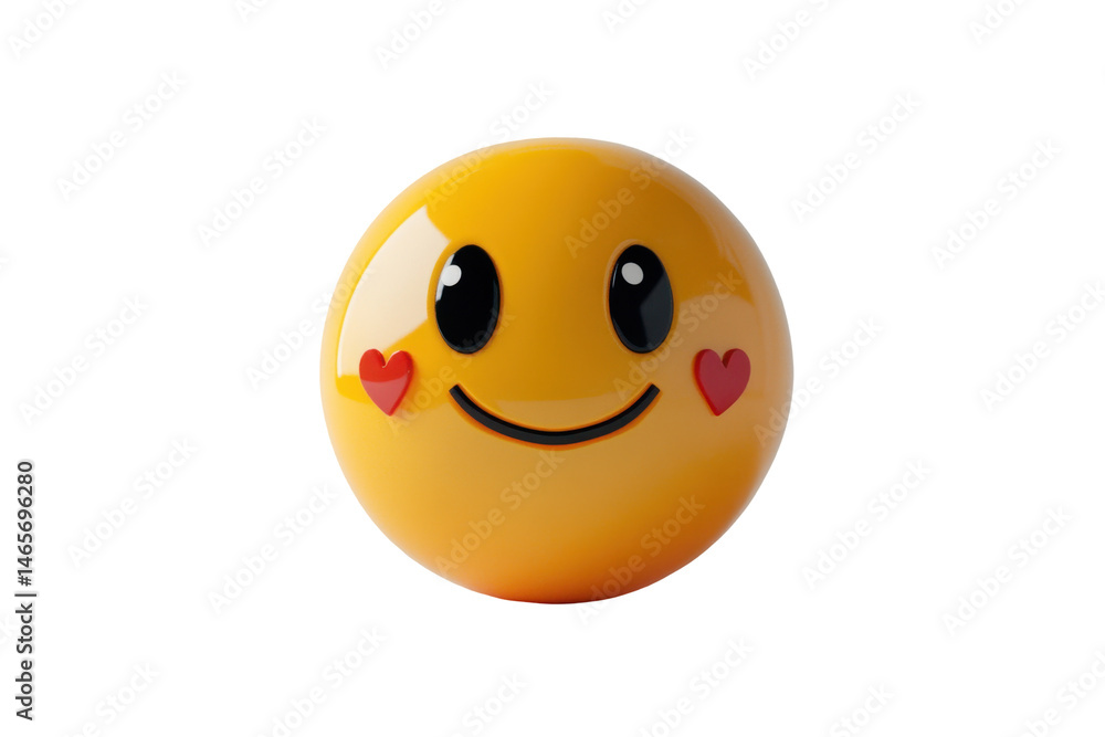 Cheerful yellow smiley face with heart eyes perfect for expressing love and happiness in various digital designs and decorations Cheerful yellow smiley face with heart eyes perfect for expressing love and happiness in various digital designs and decorations