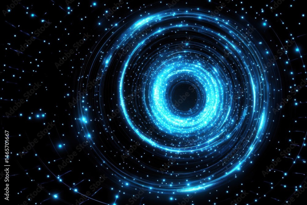 Fototapeta premium Explore Abstract Data And Visualize Shiny Space, Digital Innovation Concept