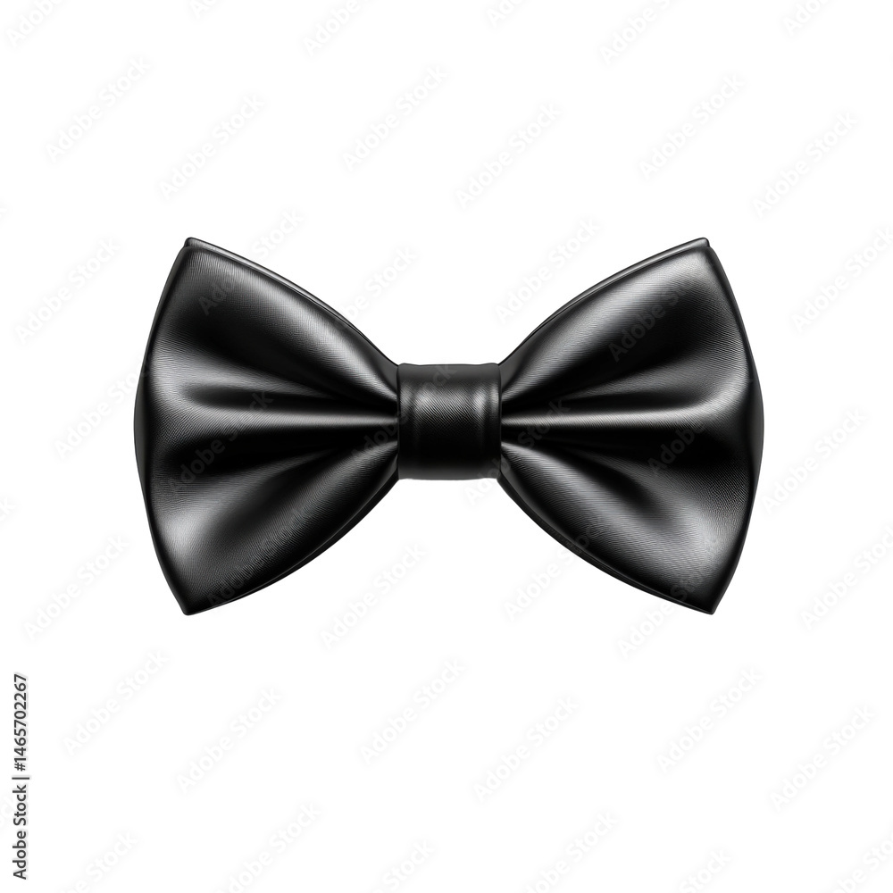 Elegant black bow tie display fashion event style isolated on transparent background Elegant black bow tie display fashion event style isolated on transparent background