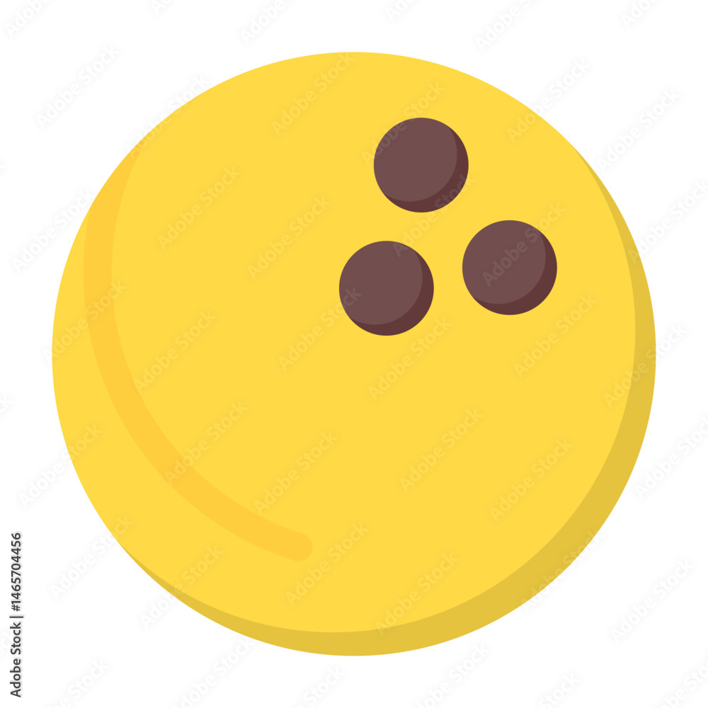 Fototapeta premium Bowling Ball Colorful Flat Icon