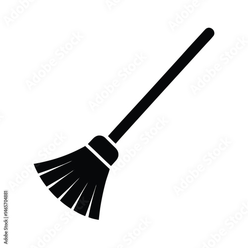 broom item icon vector illustration