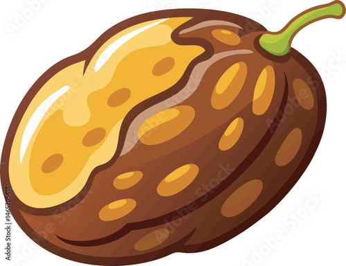 A detailed vector art illustration of raisin fruits, showcasing rich textures, vibrant natural colors, and realistic shading, perfect for design projects.