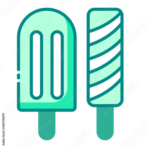 sweet treat icon for popsicle summer refreshment