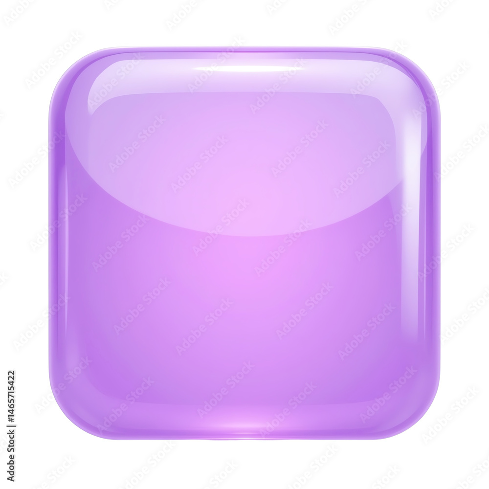 Shiny purple square icon for design projects. Shiny purple square icon for design projects.