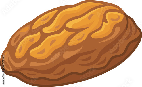 A detailed raisin fruit vector art illustration showcasing realistic textures, rich colors, and natural shapes, perfect for culinary or organic designs.