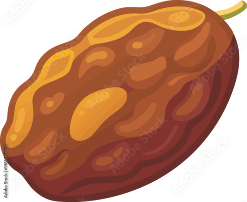 A detailed vector art illustration showcasing realistic raisin fruits, emphasizing texture, natural color, and organic shapes for creative design use