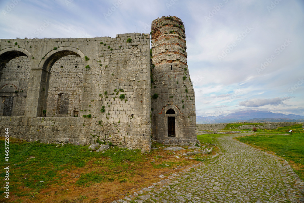 Panoramic view around the Rozafa Castle hill, Shkodër Panoramic view around the Rozafa Castle hill, Shkodër