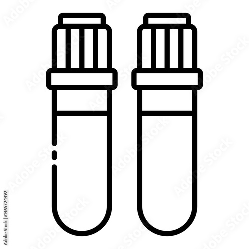 blood vial icon showing testing sample