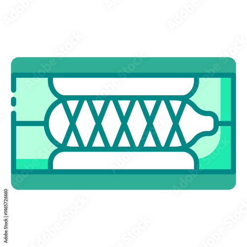 angioplasty icon showing balloon procedure